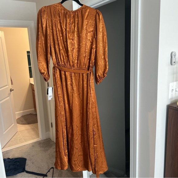 BRAND NEW, Sandra Darren dress, burnt orange, NWOT, size 6 - Picture 5 of 5